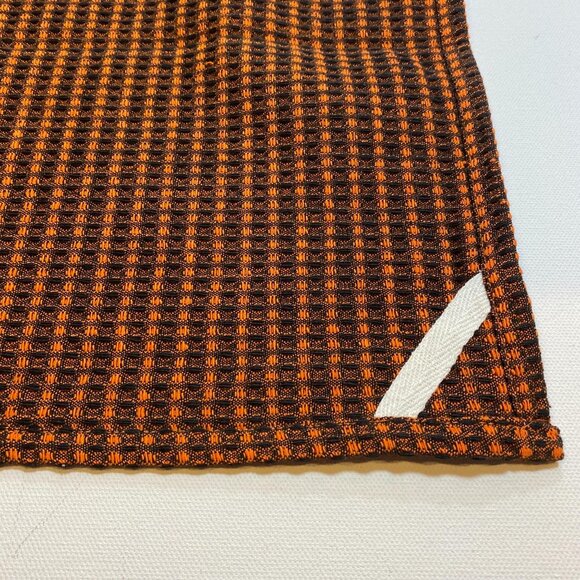 Vintage Halloween Dish Tea Towel Cotton 29" x 18.5" Witch Moon Black Orange - Picture 4 of 8